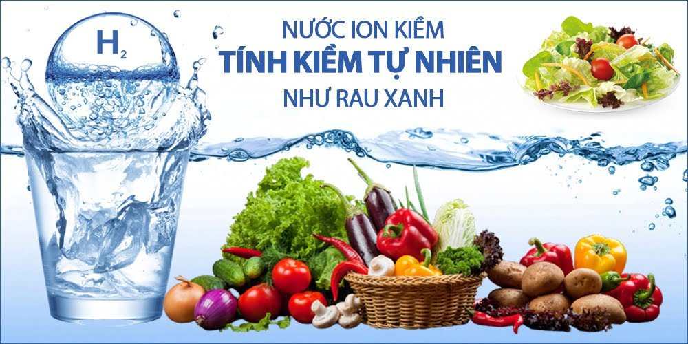 nuoc ion kiem 9 0709241 Cân bằng pH, Lợi ích nước kiềm, Nước ion kiềm, Nước kiềm hóa