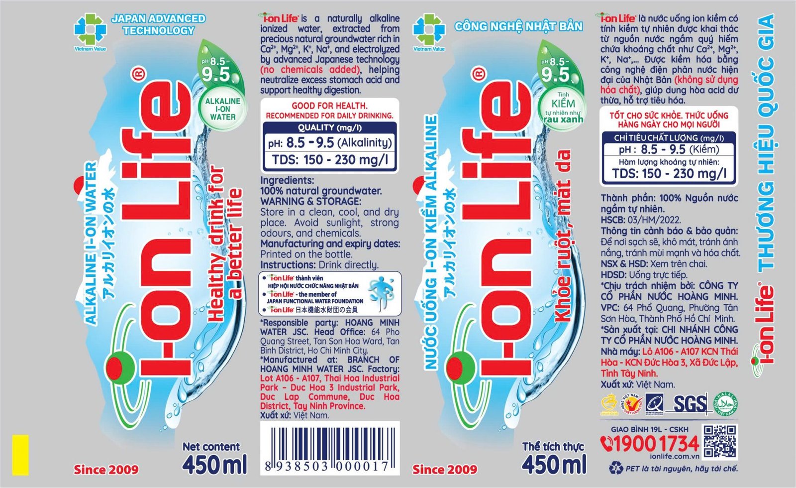 Thay doi nhan 450ml